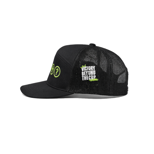 Black 6-PANEL ARCH SNAPBACK Hat